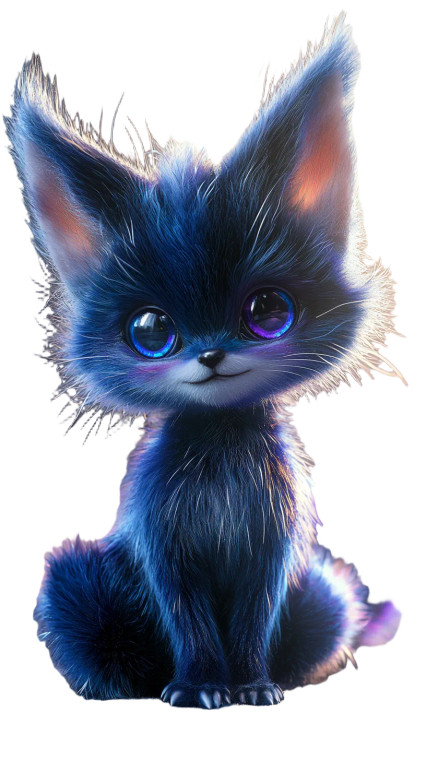 Mystical Chibi Fox Vinyl Car Decal Sticker – Waterproof & UV-Resistant 8"