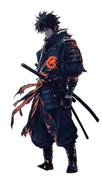 Ninja Showdown Vinyl Car Decal Sticker – Waterproof & UV-Resistant 8"