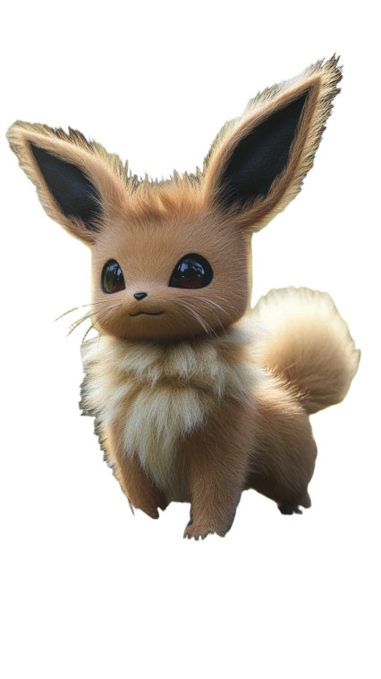 Ultra Realistic Eevee Vinyl Car Decal Sticker – Waterproof & UV-Resistant 8"