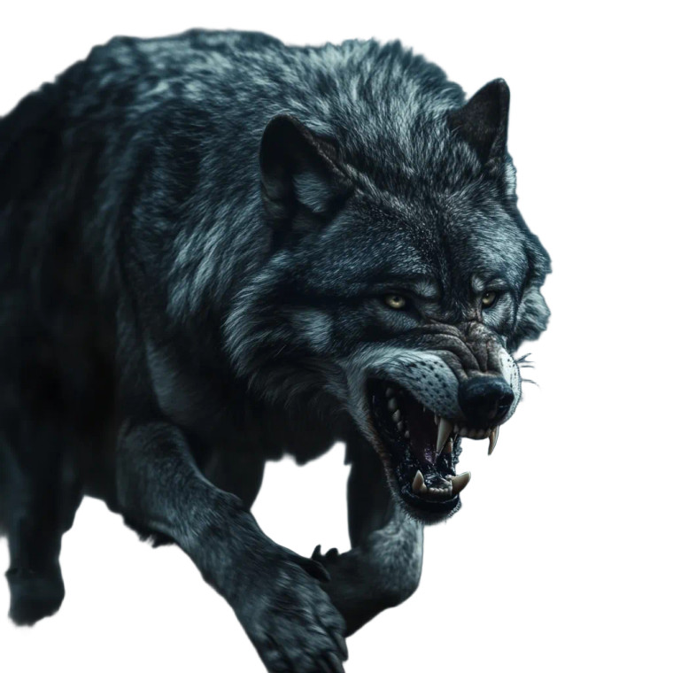 Raging Fenrir Wolf Vinyl Car Decal Sticker – Waterproof & UV-Resistant 8"