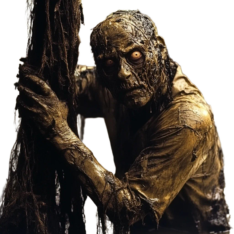 Swamp Man Horror Vinyl Car Decal Sticker – Waterproof & UV-Resistant 8"