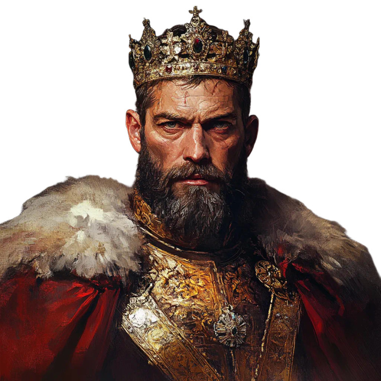 Royal King Vinyl Car Decal Sticker – Waterproof & UV-Resistant 8"