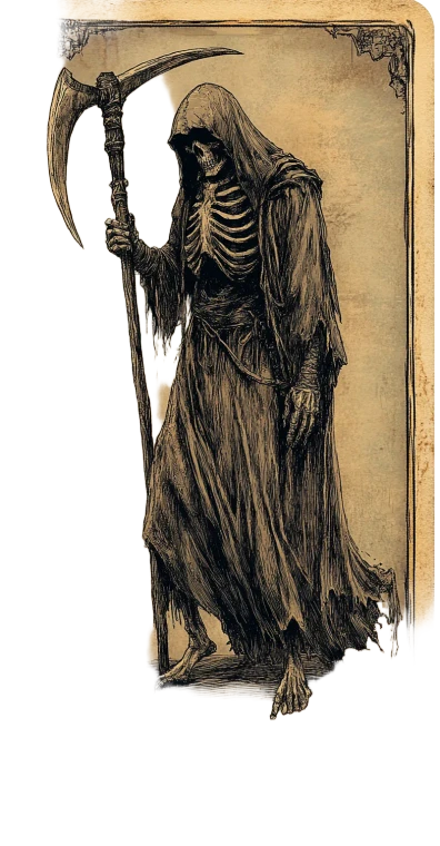 Death Tarot Card V4 Vinyl Car Decal Sticker – Waterproof & UV-Resistant 8"