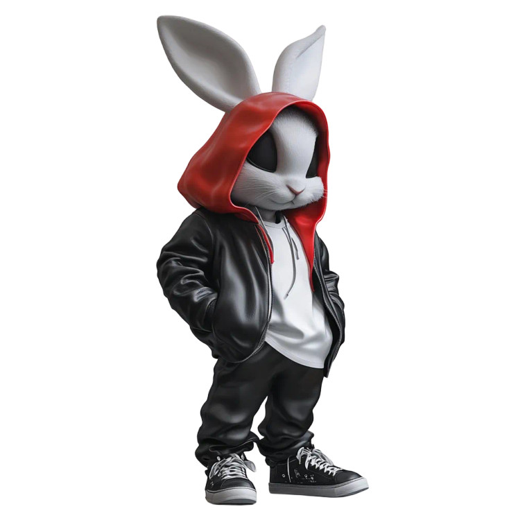 Roger Rabbit Art Vinyl Car Decal Sticker – Waterproof & UV-Resistant 8"