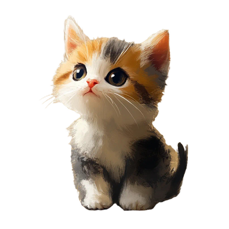 Cute Cat V5 Vinyl Car Decal Sticker – Waterproof & UV-Resistant 8"