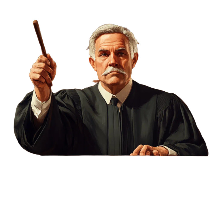 Arrogant Judge Vinyl Car Decal Sticker – Waterproof & UV-Resistant 8"