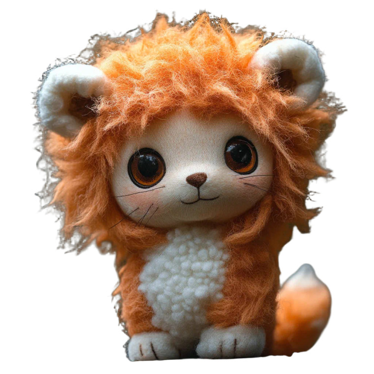 Plush Hybrid Creature Vinyl Car Decal Sticker – Waterproof & UV-Resistant 8"