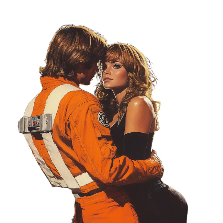 Star-Crossed Lovers Vinyl Car Decal Sticker – Waterproof & UV-Resistant 8"