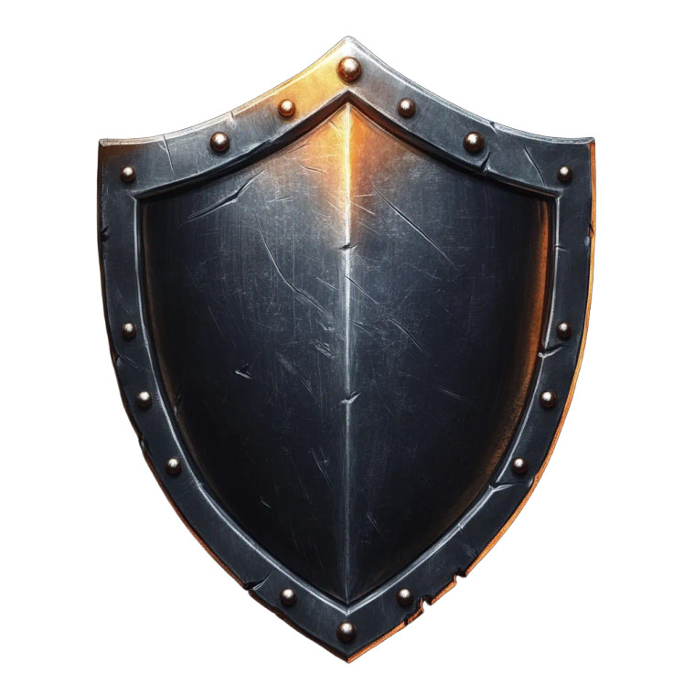 Iron Shield Icon Vinyl Car Decal Sticker – Waterproof & UV-Resistant 8"