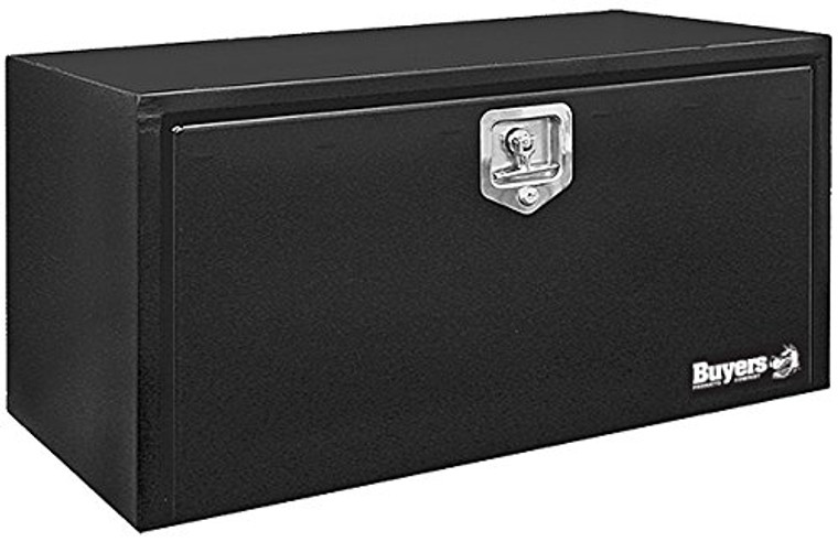 Buyers Tool Box 1703303 Underbody; 1 Recessed Drop Door; Smooth; Gloss; Black; Steel