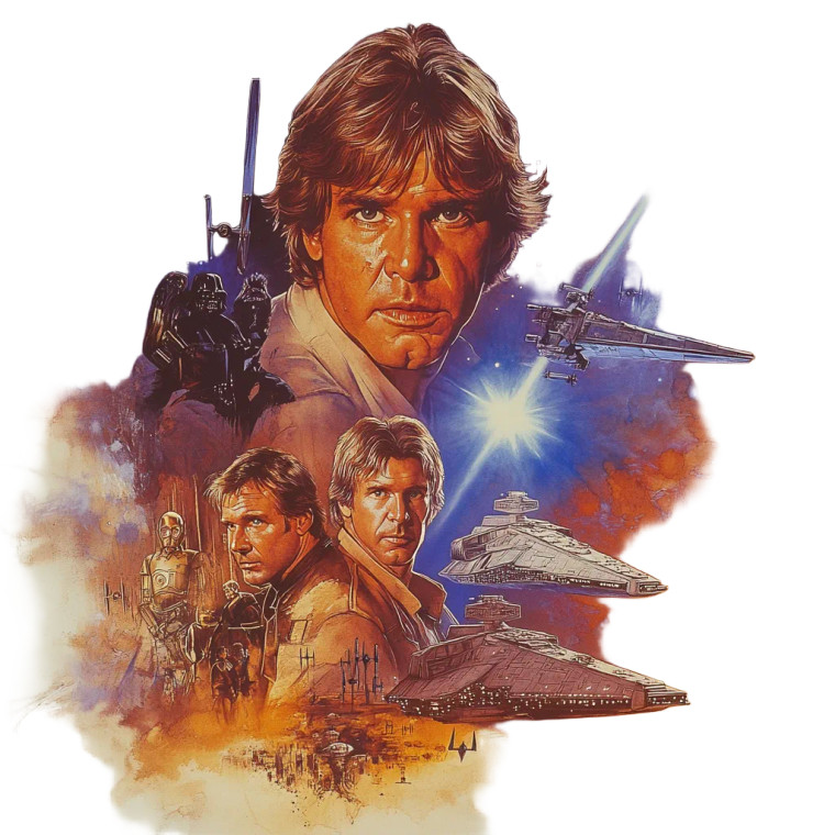 Star Wars Poster Vinyl Car Decal Sticker – Waterproof & UV-Resistant 8"