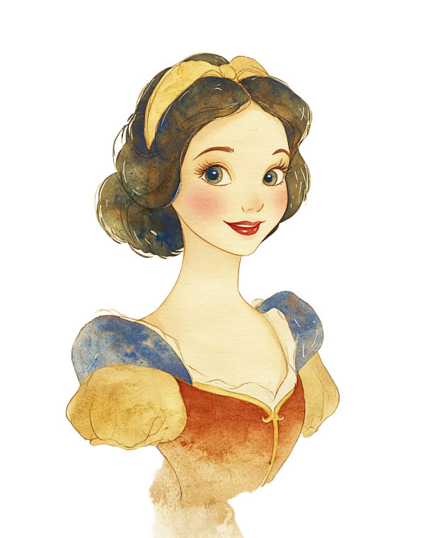 Snow White Portrait V2 Vinyl Car Decal Sticker – Waterproof & UV-Resistant 8"