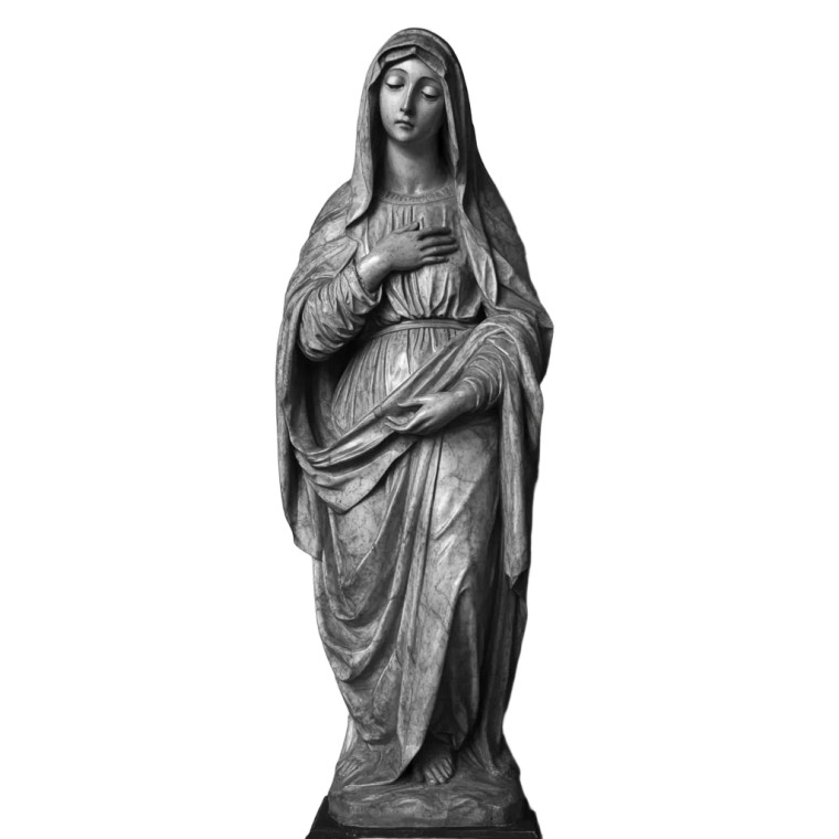 Hail Mary Statue Vinyl Car Decal Sticker – Waterproof & UV-Resistant 8"