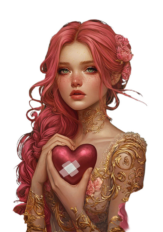 Healing Heart Illustration Vinyl Car Decal Sticker – Waterproof & UV-Resistant 8"
