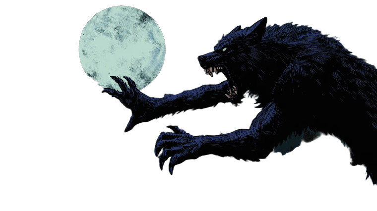 Werewolf Vs Monster Vinyl Car Decal Sticker – Waterproof & UV-Resistant 8"
