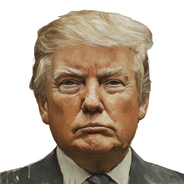 Presidential Face Vinyl Car Decal Sticker – Waterproof & UV-Resistant 8"