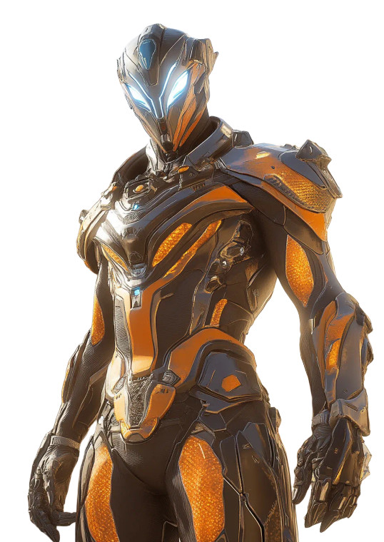 Pharaoh'S Futuristic Guardian Vinyl Car Decal Sticker – Waterproof & UV-Resistant 8"