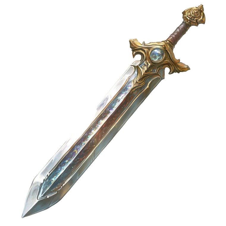 Chronomancer'S Longsword Vinyl Car Decal Sticker – Waterproof & UV-Resistant 8"