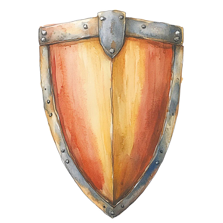 Minimalistic Shield Vinyl Car Decal Sticker – Waterproof & UV-Resistant 8"