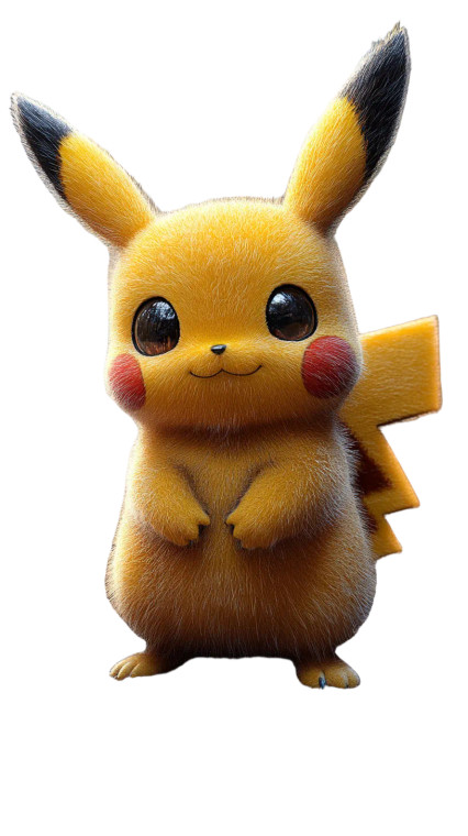 Hyperrealistic Pikachu V2 Vinyl Car Decal Sticker – Waterproof & UV-Resistant 8"