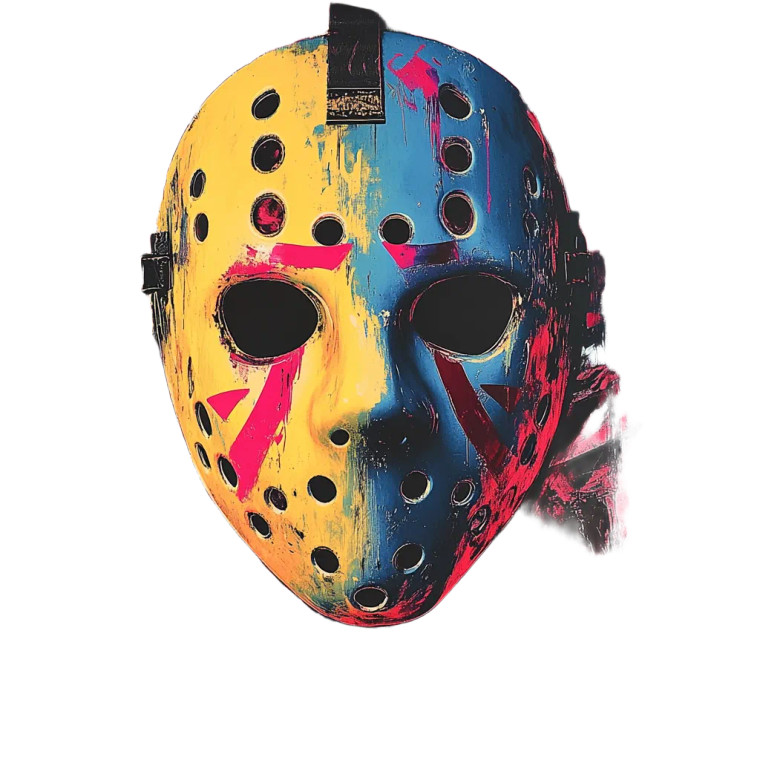 Warhol Jason Mask Vinyl Car Decal Sticker – Waterproof & UV-Resistant 8"