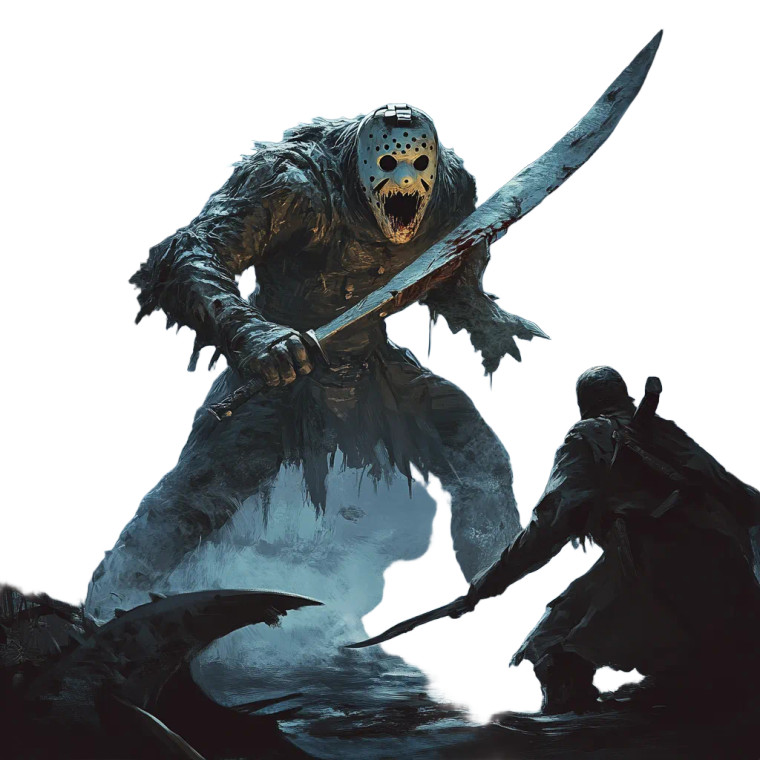 Dnd Jason Monster Vinyl Car Decal Sticker – Waterproof & UV-Resistant 8"