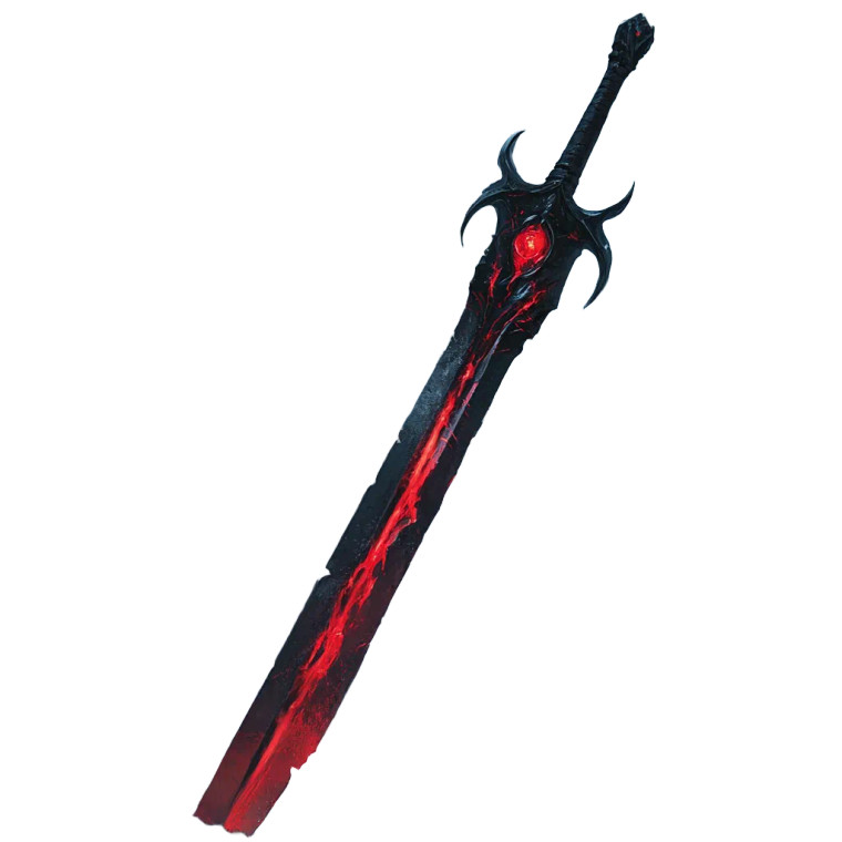 Evil Sentient Katana Vinyl Car Decal Sticker – Waterproof & UV-Resistant 8"