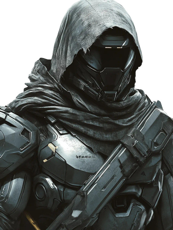 Cyberpunk Odst Warrior Vinyl Car Decal Sticker – Waterproof & UV-Resistant 8"