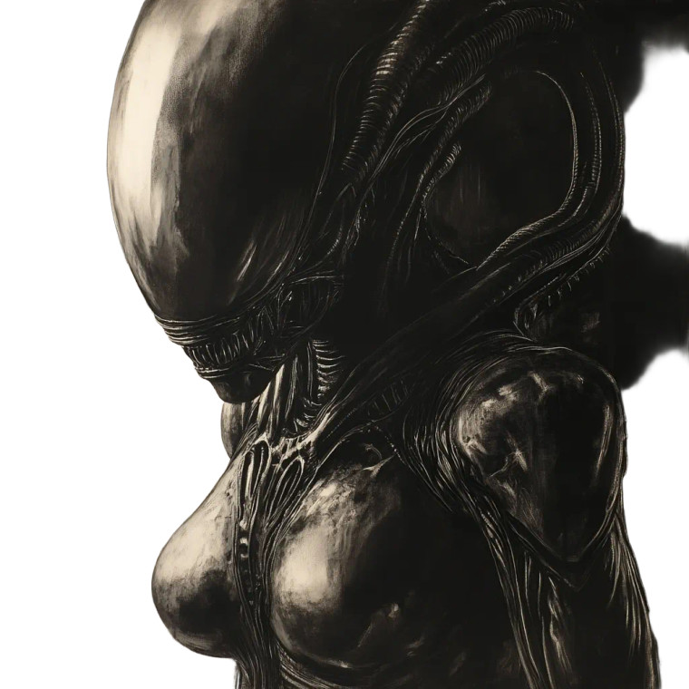 Xenomorph Woman V2 Vinyl Car Decal Sticker – Waterproof & UV-Resistant 8"