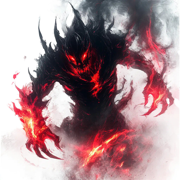 Shadow Fiend Demon Vinyl Car Decal Sticker – Waterproof & UV-Resistant 8"