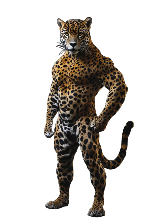 Jaguar Transformation Vinyl Car Decal Sticker – Waterproof & UV-Resistant 8"