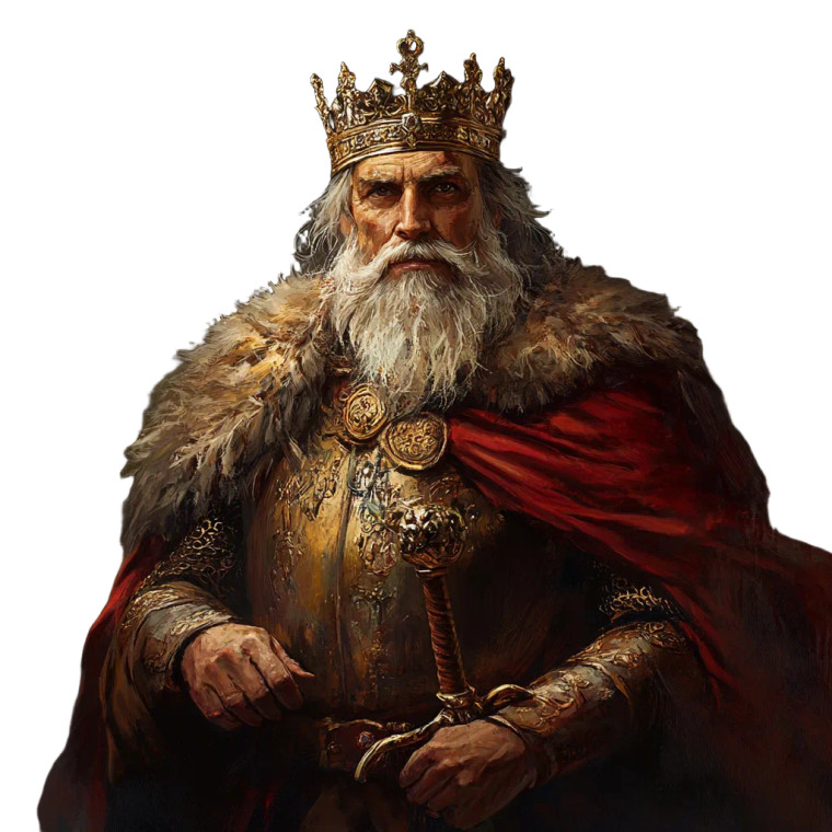 Ancient Village King Vinyl Car Decal Sticker – Waterproof & UV-Resistant 8"