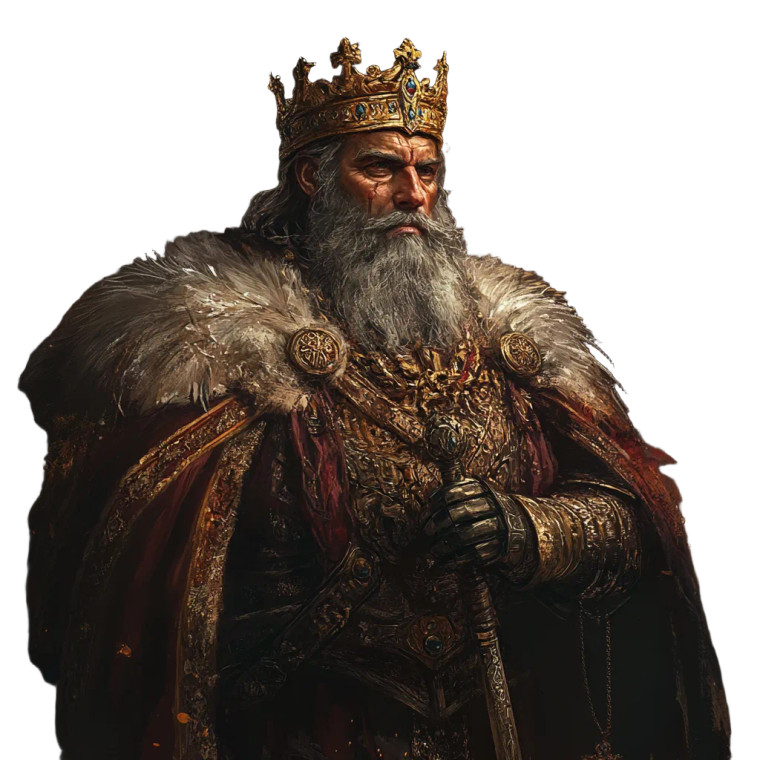 Majestic King Vinyl Car Decal Sticker – Waterproof & UV-Resistant 8"