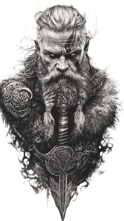 Viking Warrior V7 Vinyl Car Decal Sticker – Waterproof & UV-Resistant 8"