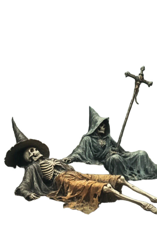 Decaying Wizards Duel Vinyl Car Decal Sticker – Waterproof & UV-Resistant 8"