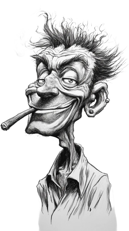 Tony Self Portrait Vinyl Car Decal Sticker – Waterproof & UV-Resistant 8"