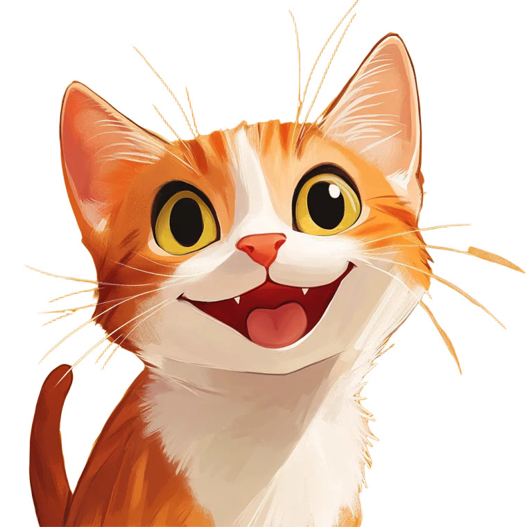 Happy Cartoon Cat Vinyl Car Decal Sticker – Waterproof & UV-Resistant 8" Happy Cartoon Cat Vinyl Car Decal Sticker – Waterproof & UV-Resistant 8"