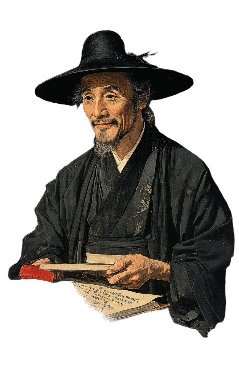 Qing Dynasty Scholar V2 Vinyl Car Decal Sticker – Waterproof & UV-Resistant 8"