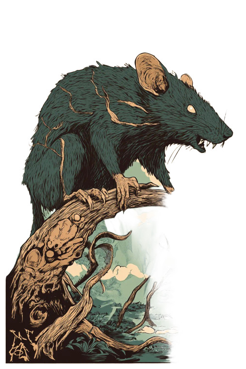 Rat Transformation Spell Vinyl Car Decal Sticker – Waterproof & UV-Resistant 8"