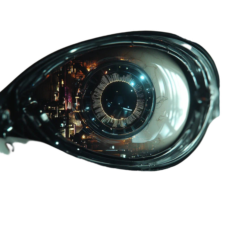 Robotics Eye Vinyl Car Decal Sticker – Waterproof & UV-Resistant 8"