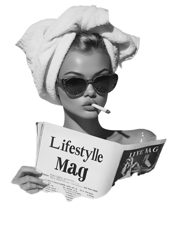 Dior Model Relaxing Vinyl Car Decal Sticker – Waterproof & UV-Resistant 8"