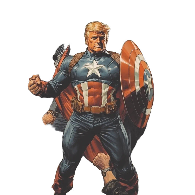 Heroic Captain America Vinyl Car Decal Sticker – Waterproof & UV-Resistant 8"
