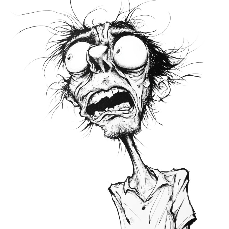 Crazy Addict Cartoon Vinyl Car Decal Sticker – Waterproof & UV-Resistant 8"