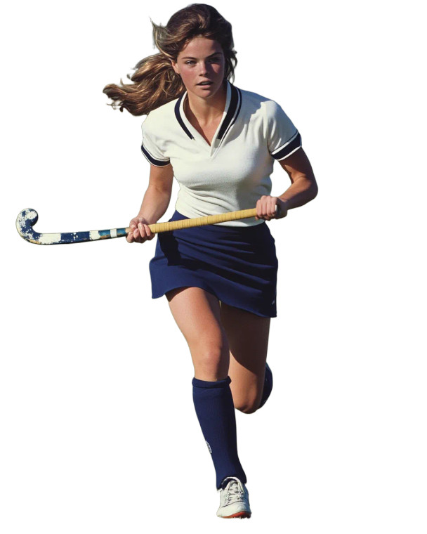 Field Hockey Player Vinyl Car Decal Sticker – Waterproof & UV-Resistant 8"