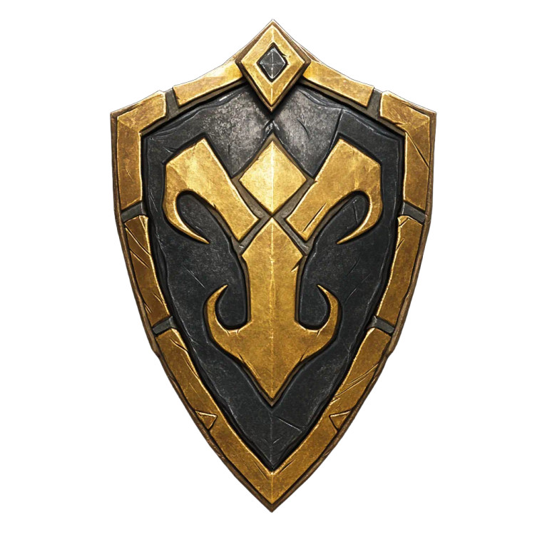 Warcraft Shield Vinyl Car Decal Sticker – Waterproof & UV-Resistant 8"