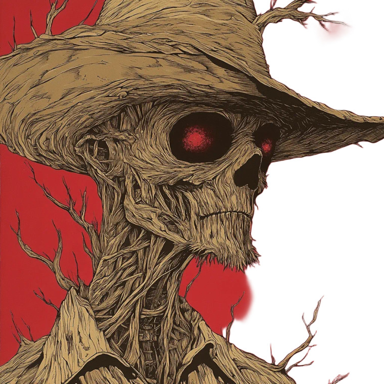 Bark Man Drawing Vinyl Car Decal Sticker – Waterproof & UV-Resistant 8"