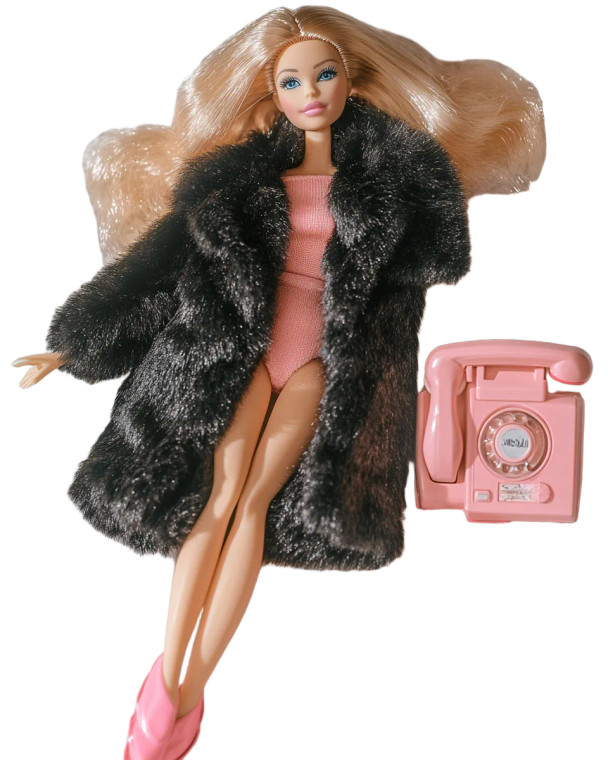 Stylish Barbie Doll Vinyl Car Decal Sticker – Waterproof & UV-Resistant 8"