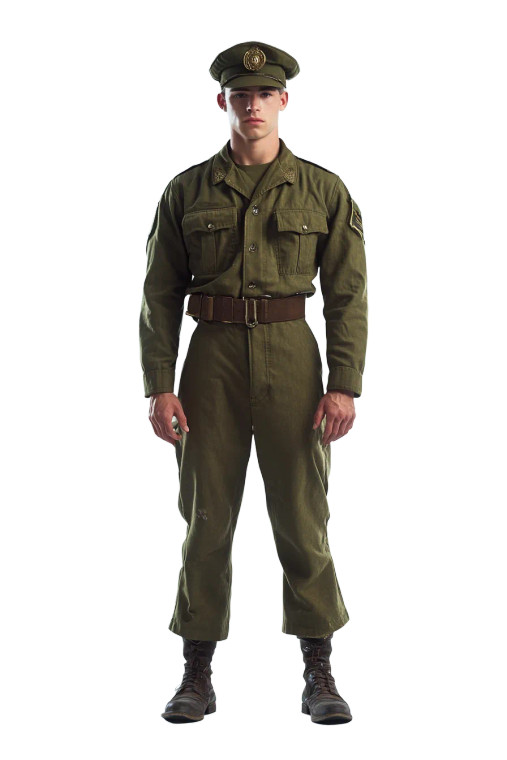 1950S Marine Portrait Vinyl Car Decal Sticker – Waterproof & UV-Resistant 8"