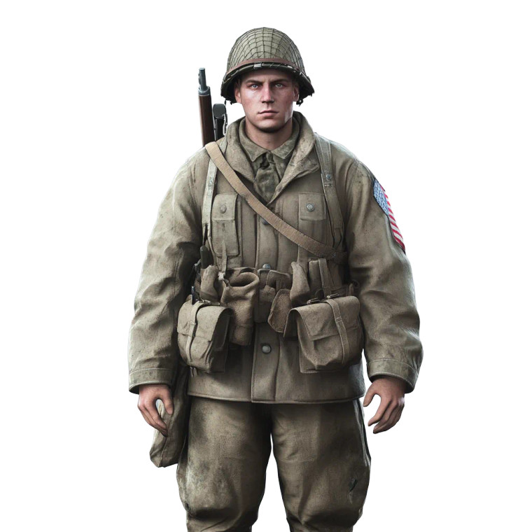 Wwii Officer Vinyl Car Decal Sticker – Waterproof & UV-Resistant 8"