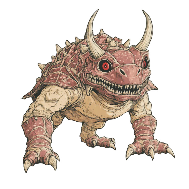 Frilled Dodongo Enemy Vinyl Car Decal Sticker – Waterproof & UV-Resistant 8"